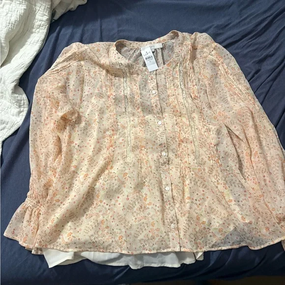 Loft Light Floral Blouse - Cream - Picture 2 of 5